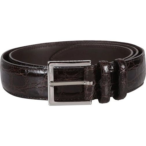 Orciani Ceinture Classic Belt Brown schwarz