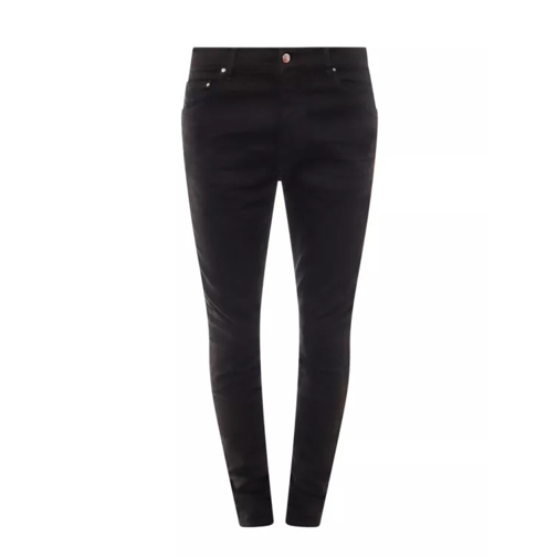 Amiri Stretch Cotton Jeans With Used Effect Black Jeans
