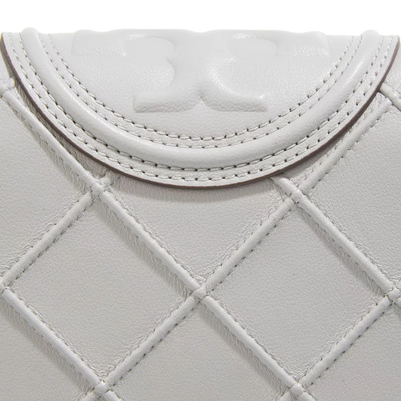 Tory Burch Wallet On A Chain Fleming Soft Chain Wallet Bay Gray(Image 4)