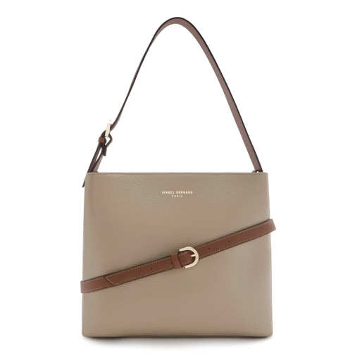 Isabel Bernard Isabel Bernard Honoré damen Schultertasche Taupe I Taupe Crossbody Bag