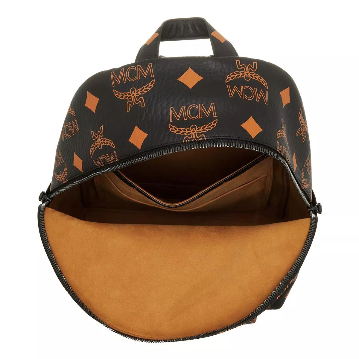 MCM Stark Backpack Medium Black Backpack