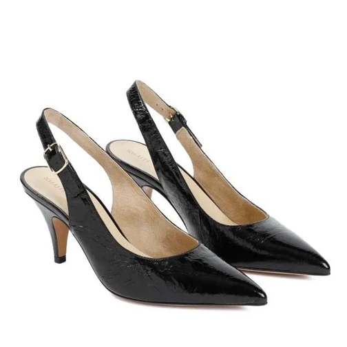 Khaite River Slingback 75 Black Calf Leather Pumps Black Stövlar