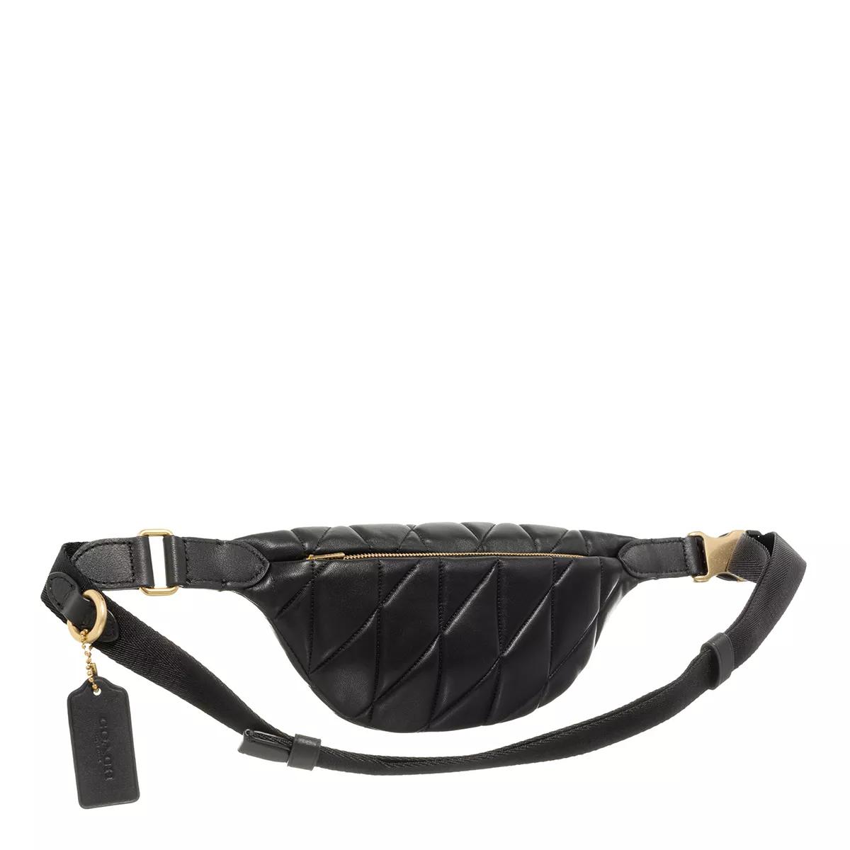 Coach Heuptasjes Quilted Pillow Leather Essential Belt Bag in zwart