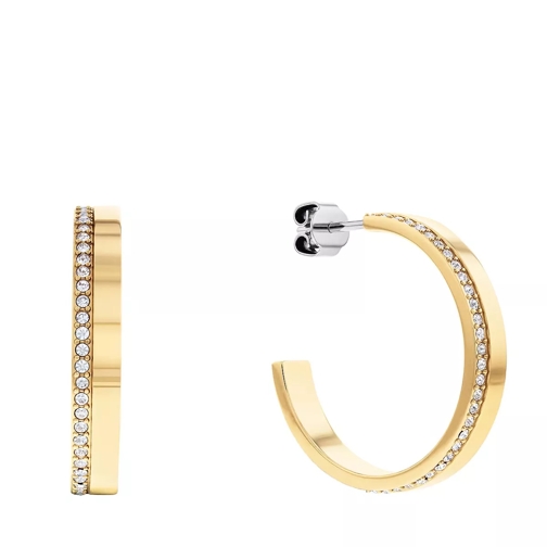 Calvin Klein Minimal Linear Hoops Gold Créole