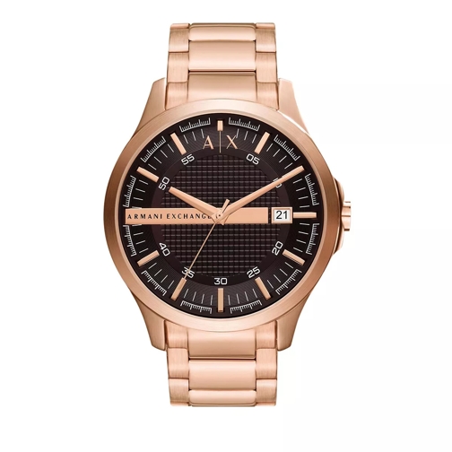 Armani Exchange Armani Exchange Three-Hand Date Stainless Steel Wa Rose Gold Quartz Watch