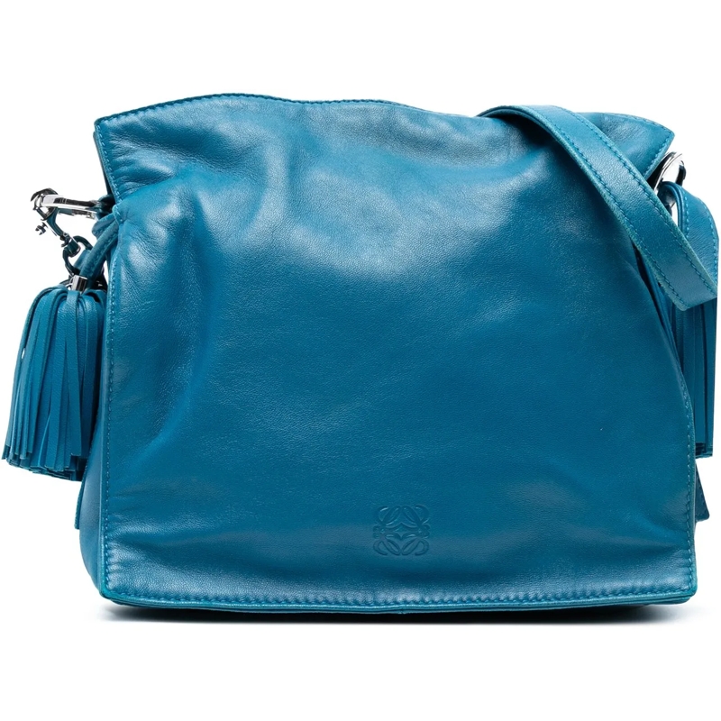 Loewe Schultertasche Nappa Flamenco Tassel Crossbody blau