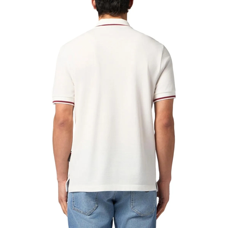 Philipp Plein T-Shirt Polo T-Shirt New York Tennis Patch weiss(Image 2)
