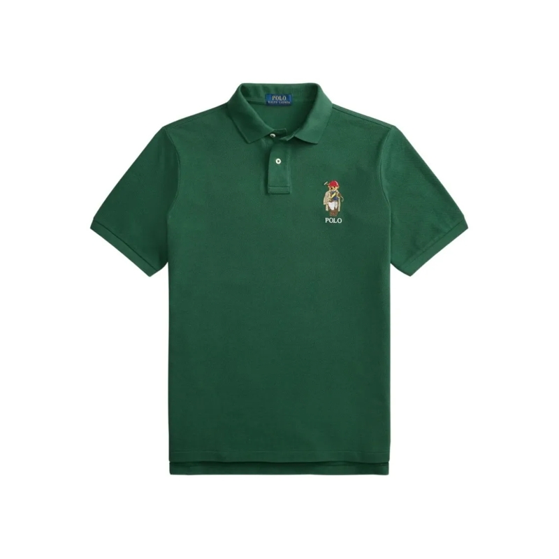 Polo Ralph Lauren Polohemd Classic Short-Sleeve Polo Shirt With Two-Button Pl Green