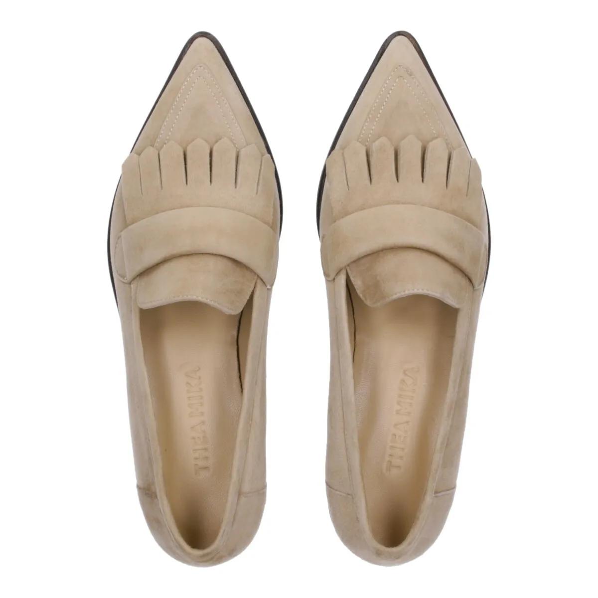 Thumbnail - Thea Mika Slipper & Pantoletten - Mokassins - Gr. 37 (EU) - in Beige - für Damen