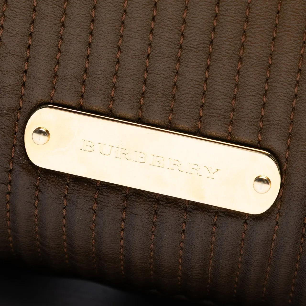 Thumbnail - Burberry Shopper - Stitched Leather Bridle Wilton Tote - Gr. unisize - in Braun - für Damen