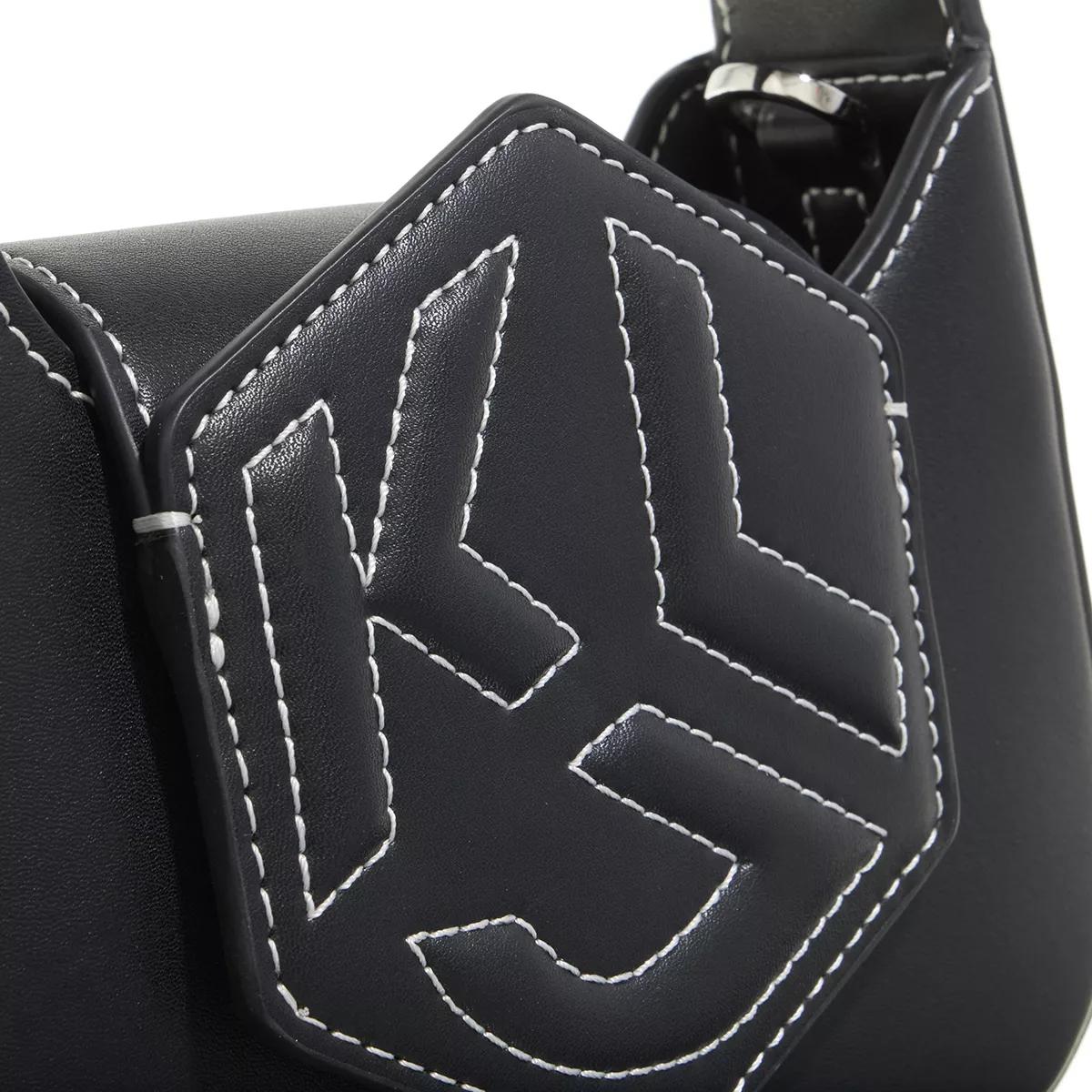 Karl Lagerfeld Jeans Crossbody bags Hexagon Nano Bag in zwart