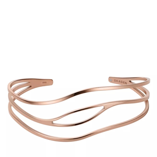 Skagen Agnethe-Stainless Steel Bangle Bracelet Rose Gold Cuff