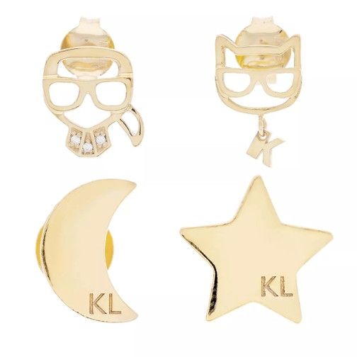 Karl Lagerfeld K/Ikonik Stern Ohrstecker Set A780 Gold Clou d'oreille