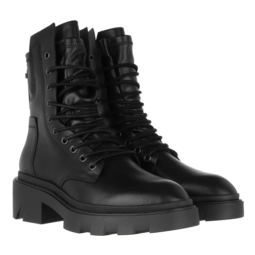 Ash Mustang Boots Leather Black Ankle Boot