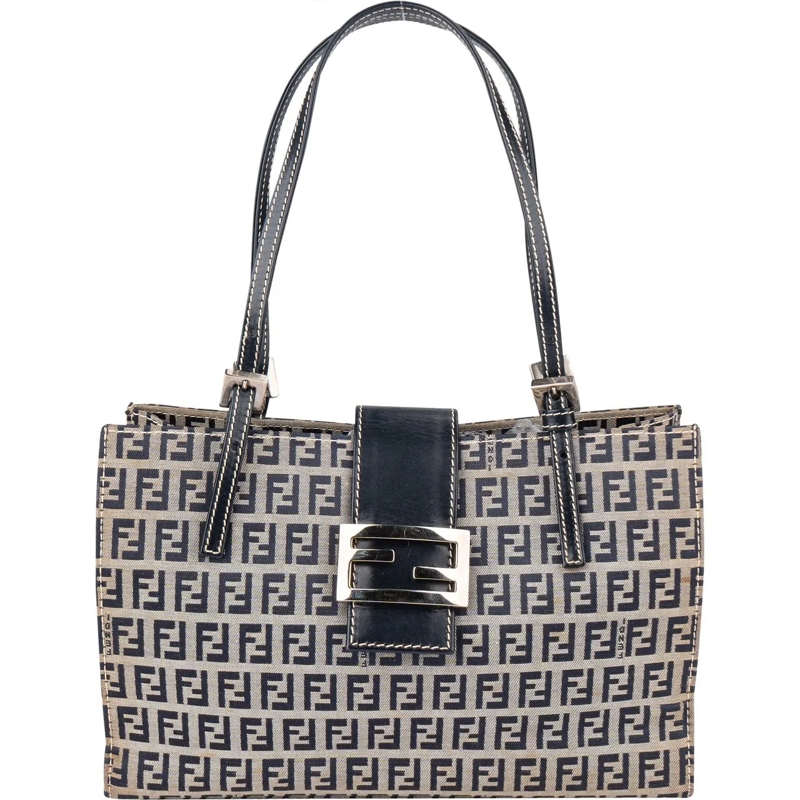 Fendi Schultertasche Fendi FF Monogram FF Buckle Handbag mehrfarbig