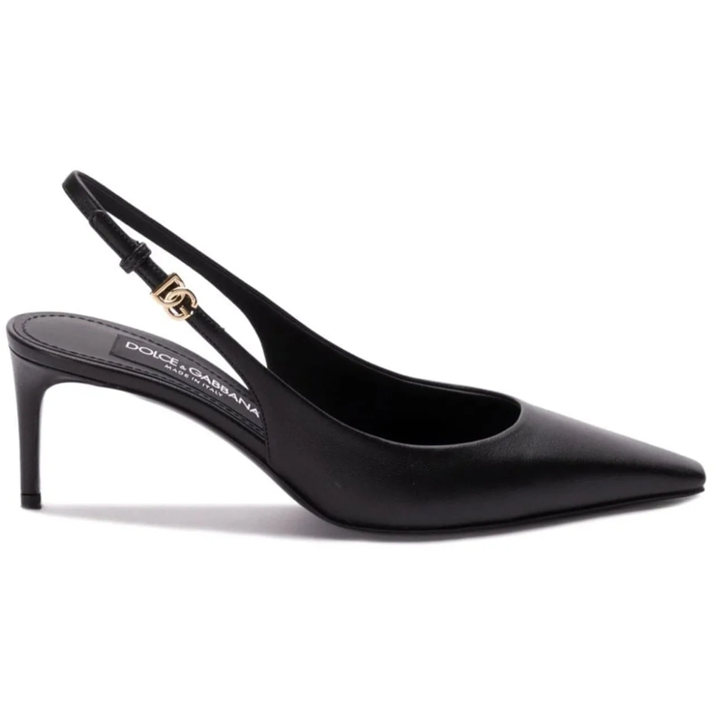 Dolce&Gabbana T-shirt Dolce & Gabbana Leather Slingback Pumps schwarz