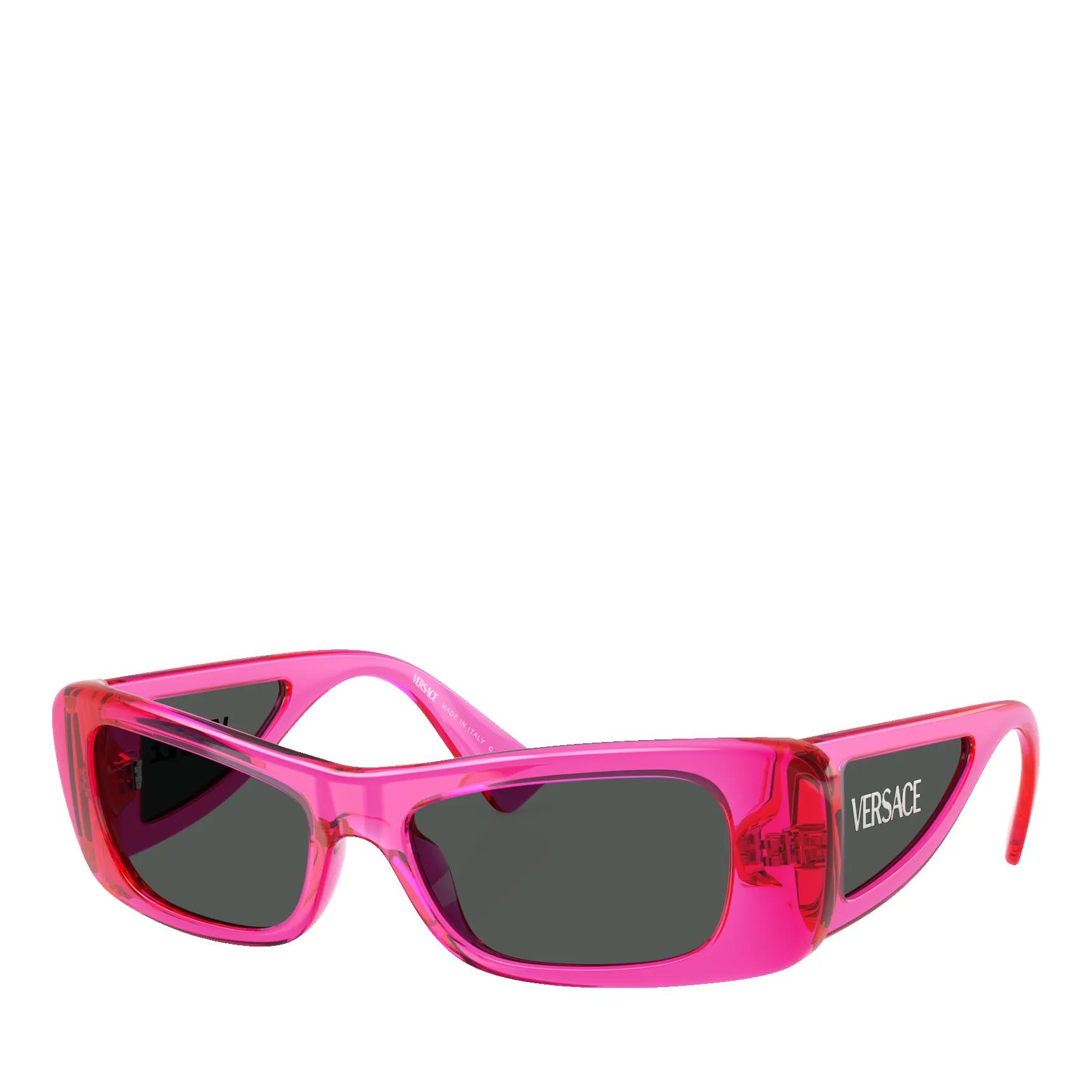 Versace 0VE4481 Fuchsia Fluo Transparent Sunglasses