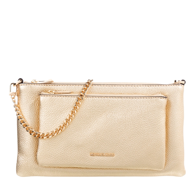 MICHAEL Michael Kors Crossbody Bag Md Pckt Conv Xbody Pale Gold