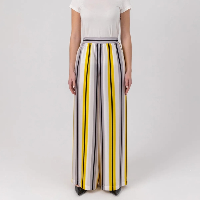 Helene Galwas  Hose aus Seidensatin JOHANNA gelb(Image 2)
