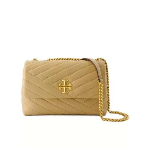 Tory Burch Kira Chevron Small Convertible Bag - Leather - Des Brown Crossbodytas