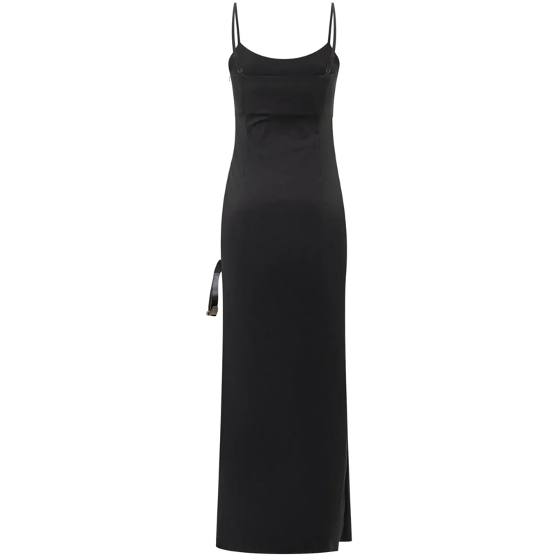Coperni Maxikleid Coperni Abito Lungo Nero con Spalline Sottili schwarz(Image 2)