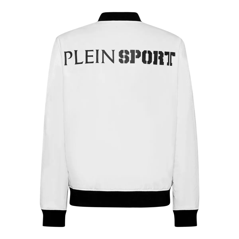 Plein Sport Daunenjacke Bomber Scratch weiss(Image 2)
