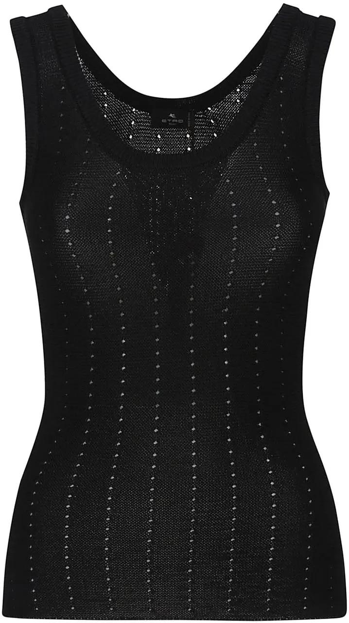 Thumbnail - Etro - Tank Top Black - Größe 44 - schwarz