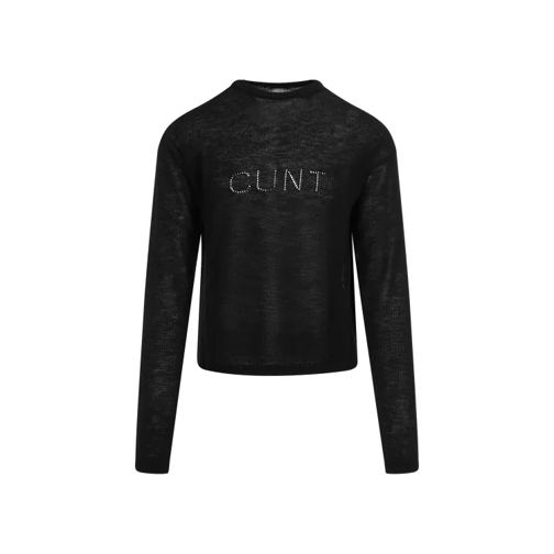 Rick Owens Cunty Black Virgin Wool Pullover Black 