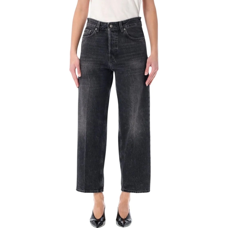 Haikure Jeans Betty Authentic Black Cropped Jeans Black