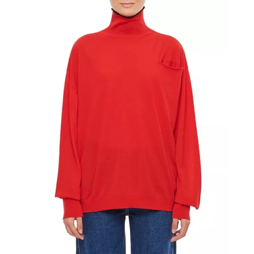 Quira Rollneck Wool Sweater Red 