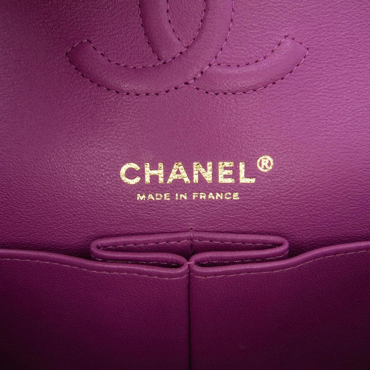 Thumbnail - Chanel Hobo Bags - Small Classic Lambskin Rainbow Double Flap - Gr. unisize - in Blau - für Damen