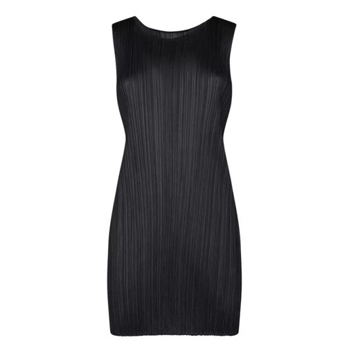 Issey Miyake Pleated Dress Black 