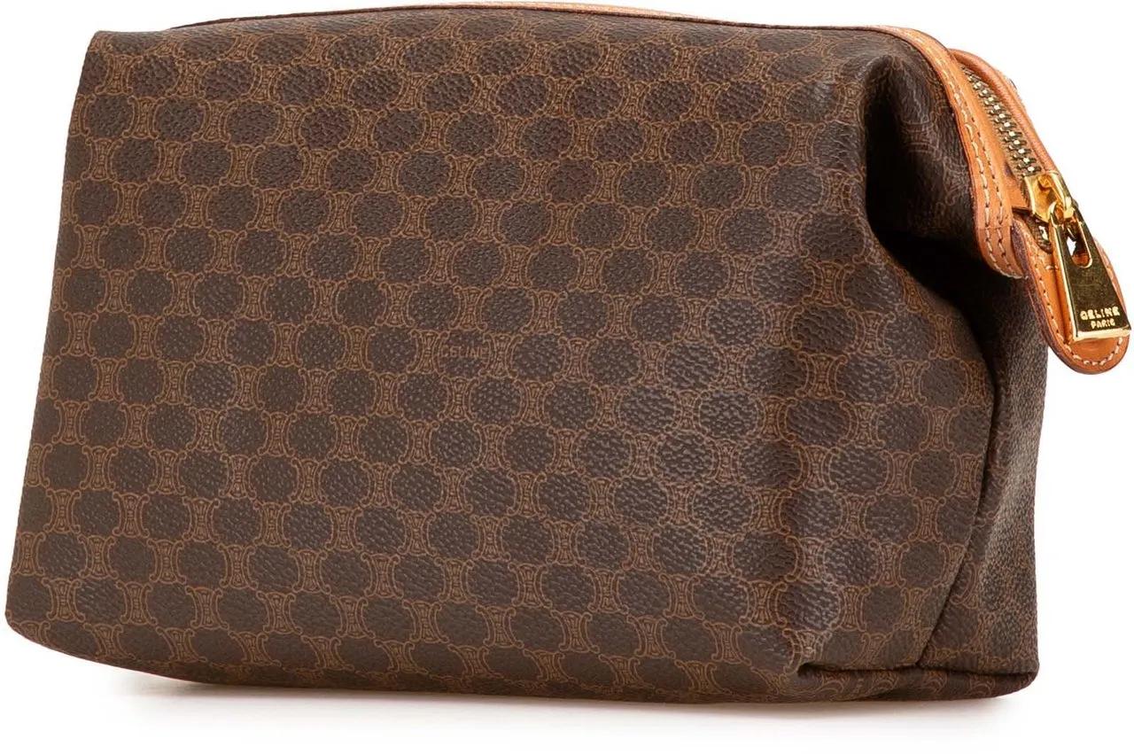 Thumbnail - Celine Kosmetiktaschen - Macadam Coated Canvas Pouch - Gr. unisize - in Braun - für Damen