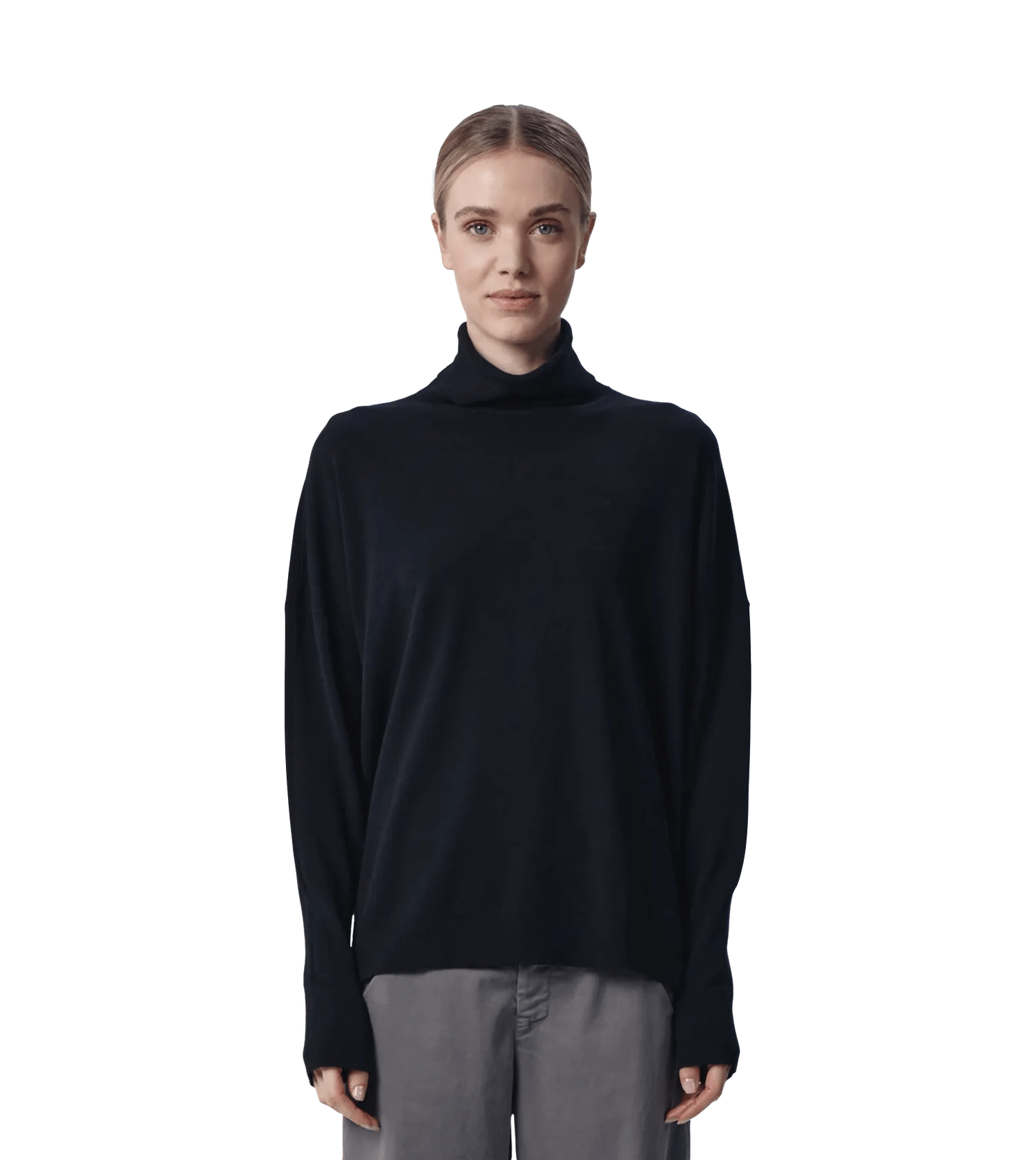 Transit - Pullover mit Rollkragen - Größe XS - schwarz