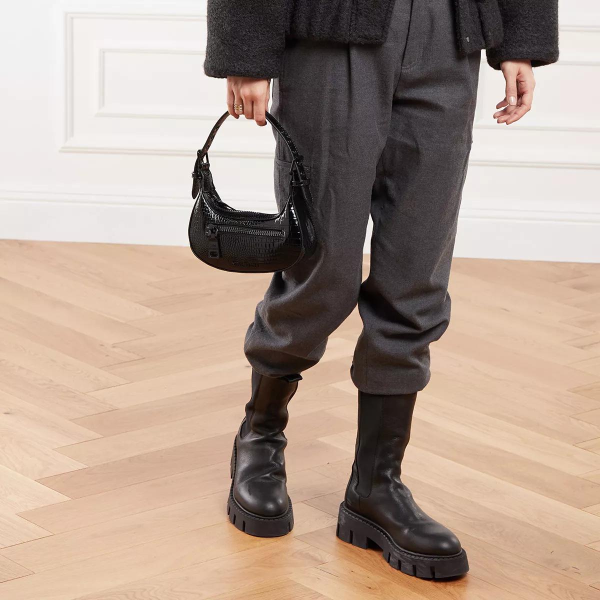 Steve Madden Zwarte geëmbosseerde imitatieleren crossbody tas Black Dames