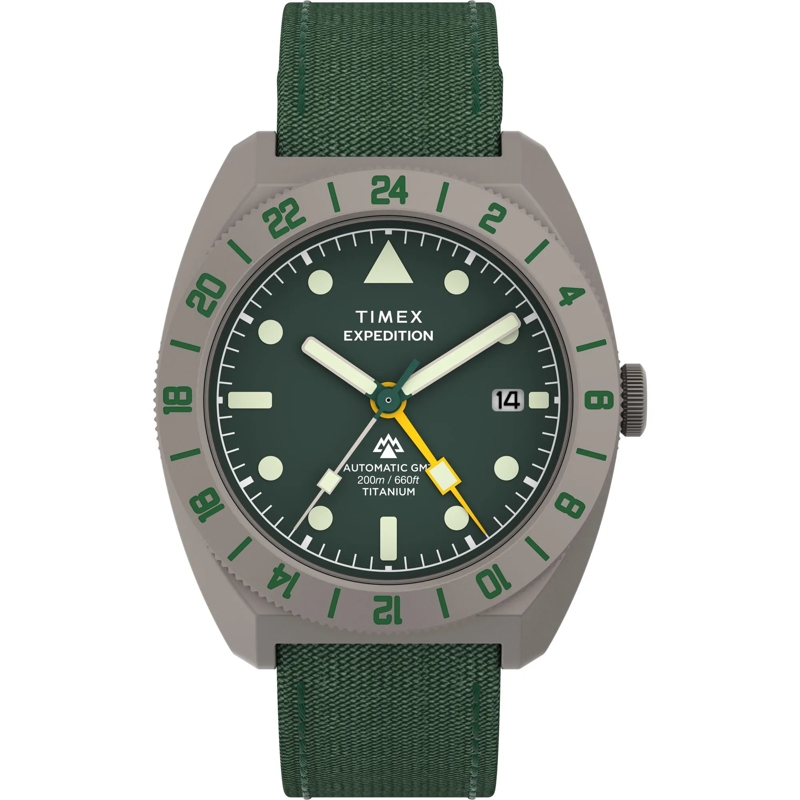 Timex Quarzuhr Mechanische Automatikuhr Expedition® Pioneer Gmt grün