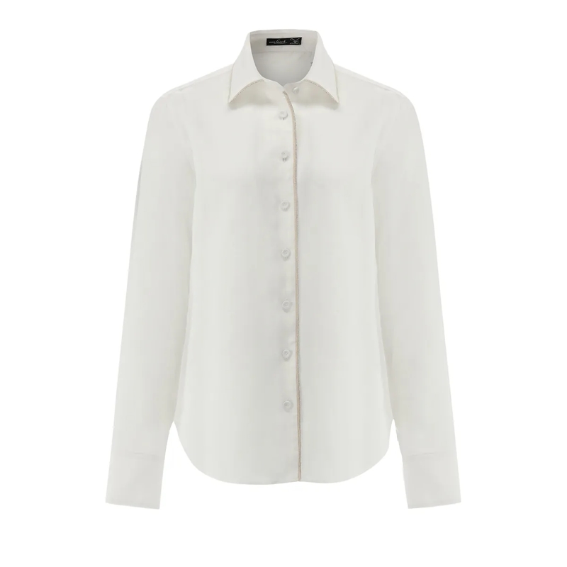 VAN LAACK Bluse Bluse Modern Fit Uni weiss