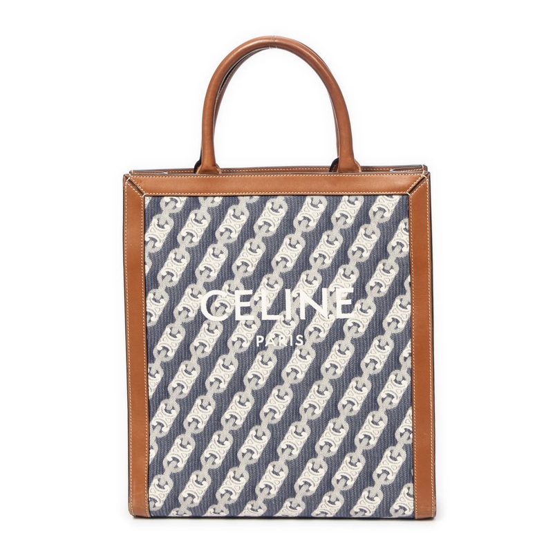 Celine Crossbody Bag Small Vertical Cabas Tote blau