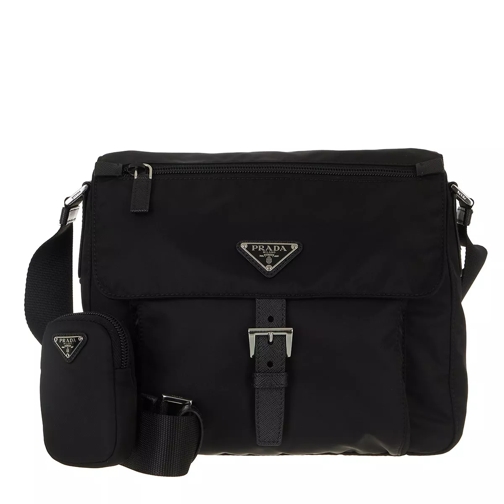 Prada Vela Crossbody Bag Black Messenger Bag
