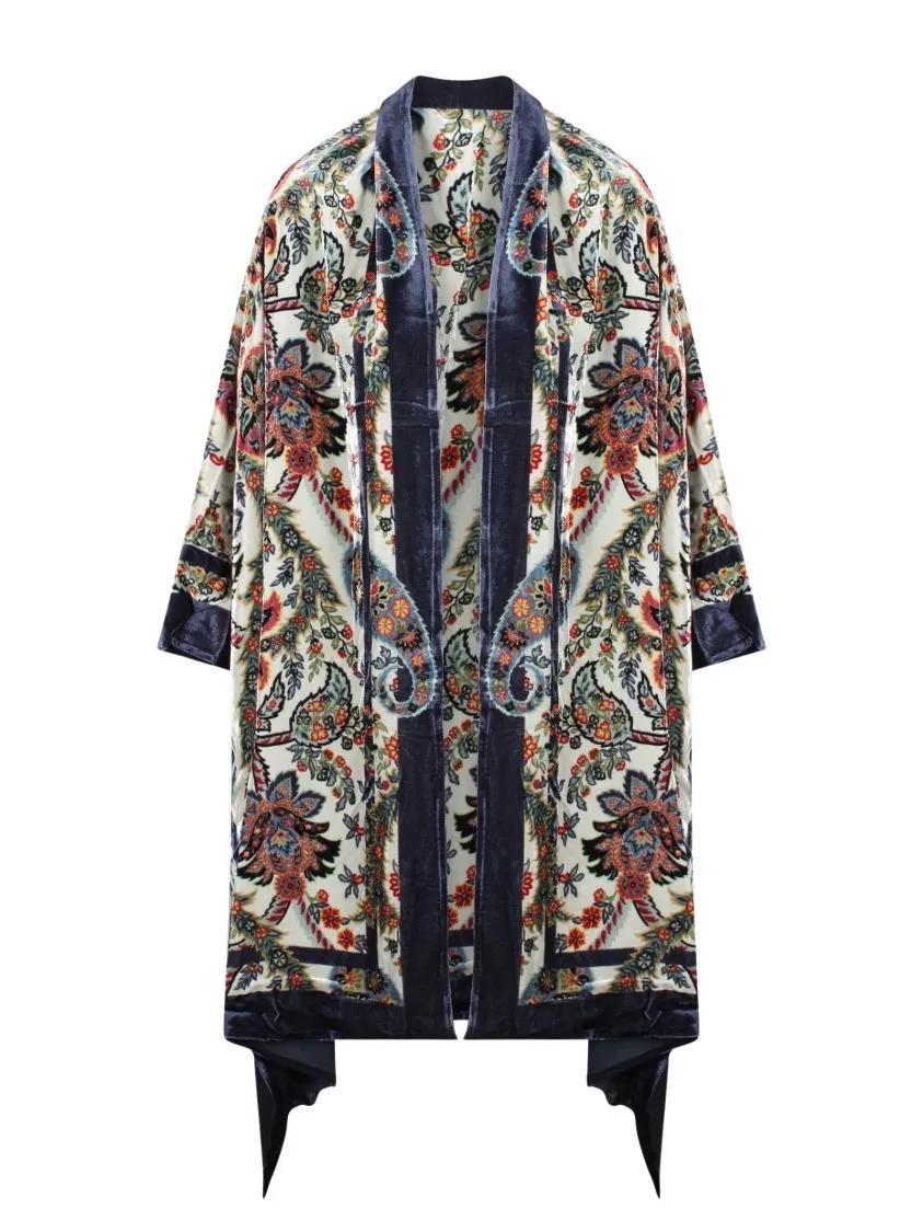 Etro - Chenille Kimono Jacket - Größe M - bunt