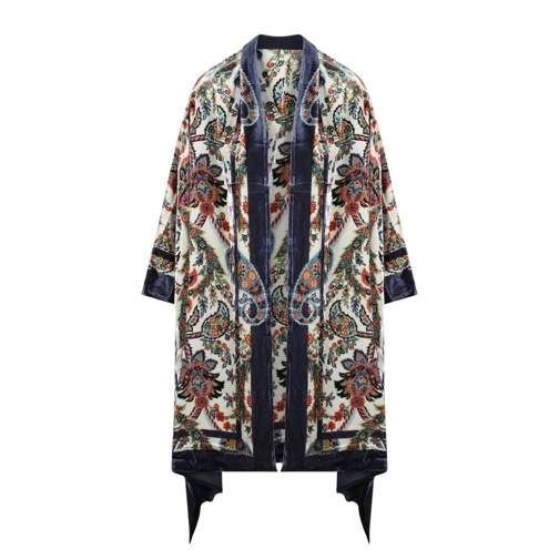 Etro Overgangsjas Chenille Kimono Jacket Multicolor