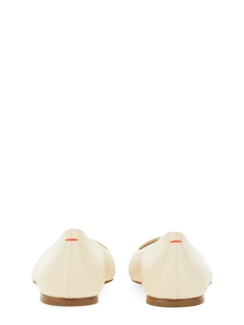 Thumbnail - "Ida" Dancer Nappa Leather Flats - Gr. 38 (EU) - in Weiß