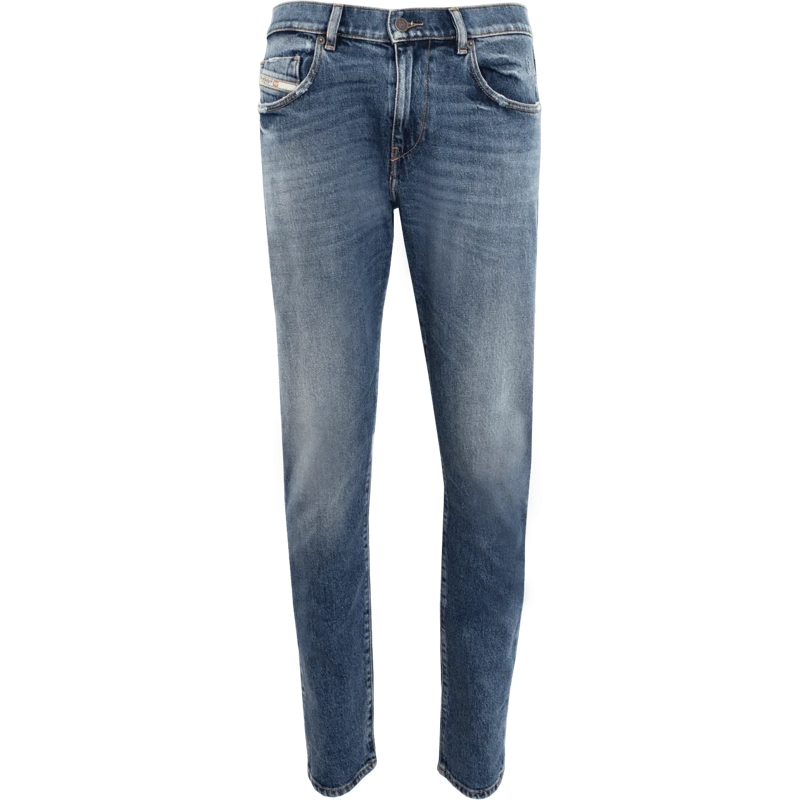 Diesel Pantalons décontractés Heren D-Strukt Slim Fit Jeans blau