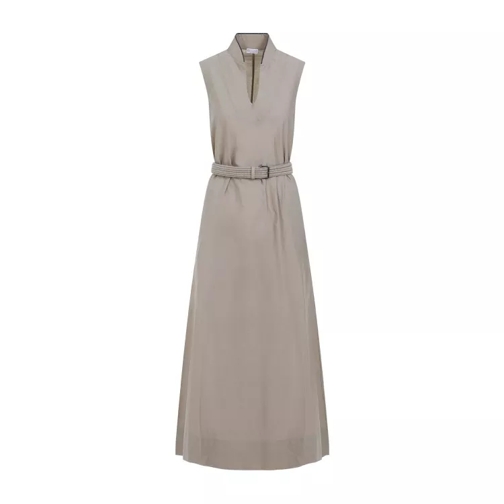 Brunello Cucinelli Bleeker Beige Cotton Dress Neutrals 