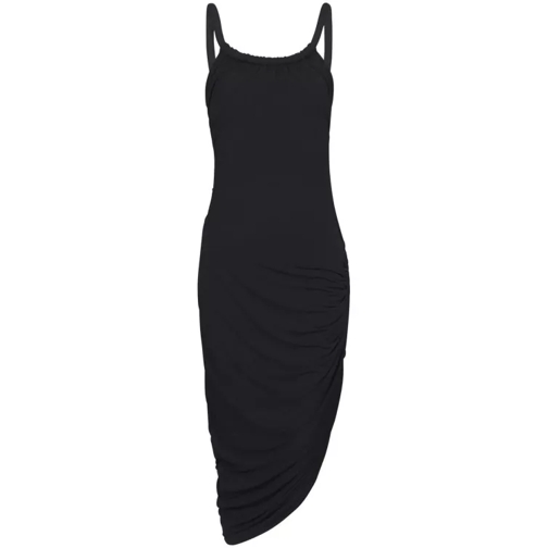 Balmain Midi Open-Back Dress Black 