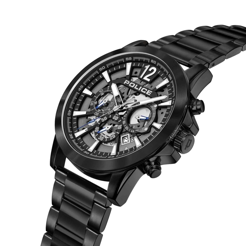 Police Automatikuhr Quarzuhr Vertigo schwarz(Image 2)