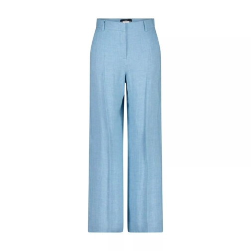 Max Mara Hose Malizia aus Leinen 47702380413274 Blau 