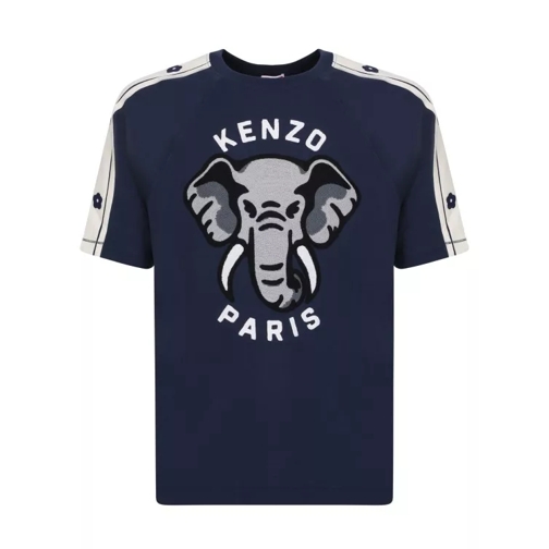 Kenzo Blue Elephant T-Shirt Blue Magliette