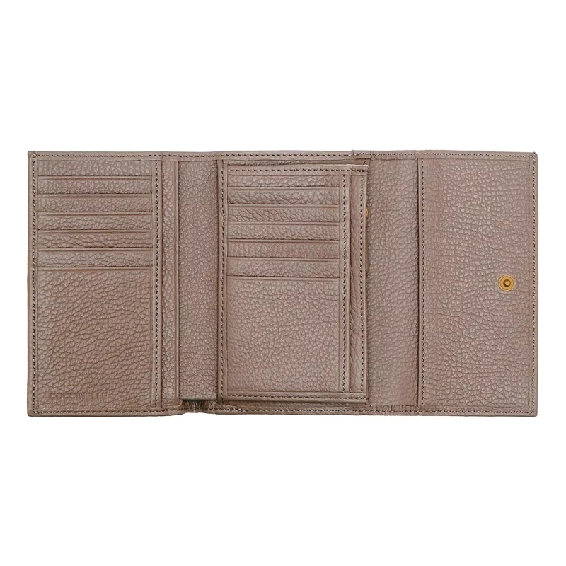 Coccinelle Tri-Fold-Portemonnaie Metallic Soft Warm Taupe(Image 5)