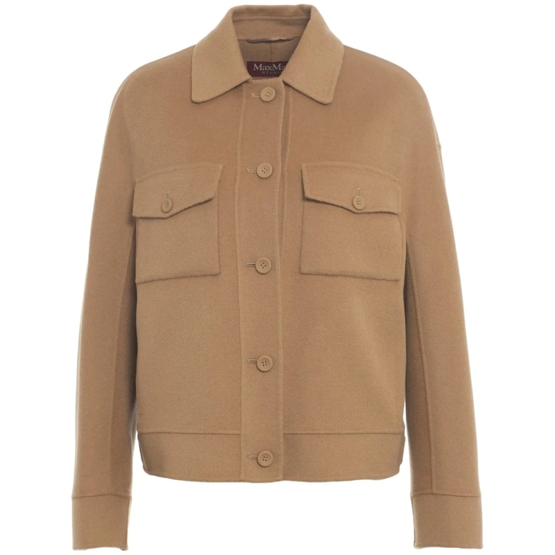 Max Mara Veste de transition Wool jacket 'Fiero' braun